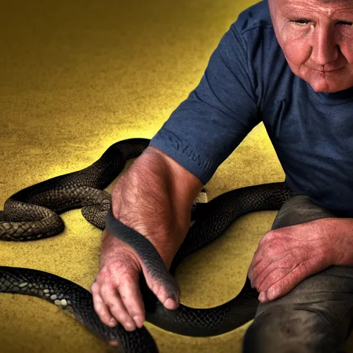 Image similar to man and snake hibrid, 8 k hd photo,