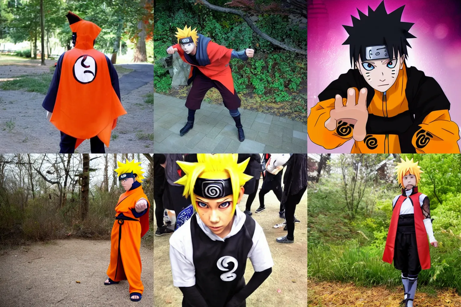 Prompt: the worst Naruto cosplay