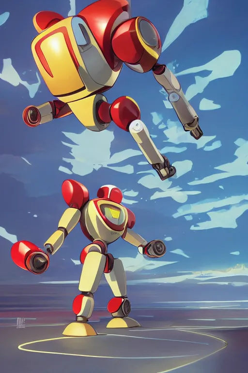 Image similar to metabots medabots medarotto medarot robot minimalist comics, behance hd by jesper ejsing, by rhads, makoto shinkai and lois van baarle, ilya kuvshinov, rossdraws global illumination ray tracing hdr radiating a glowing aura