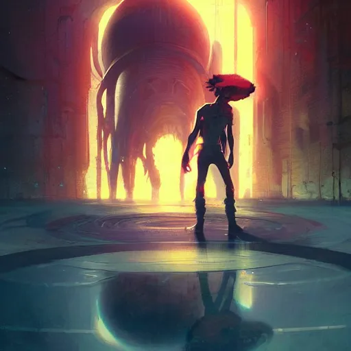 Prompt: alien luffy, thief, photography, by isaac asimov and marc simonetti by greg rutkowski, by wlop