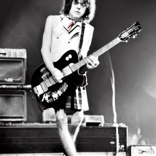 Image similar to Dave !dream Angus Young in stage