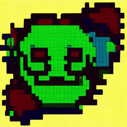 Image similar to tardigrade portrait, crispy pixel art, highly detailed, 1 6 - bit, snes