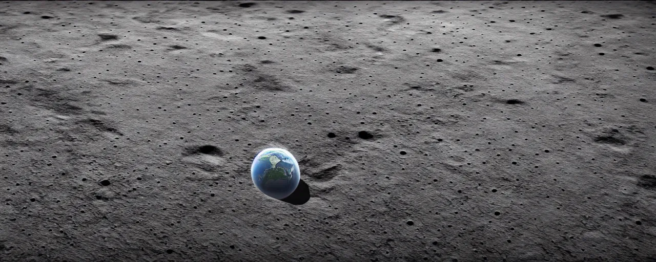 Prompt: Standing on the moon watching earth splitting in half. Hyper realistic. Unreal engine 5, V-ray. Beautiful