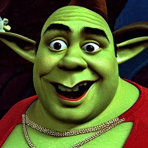 Image similar to A still of Danny De Vito in Shrek (2001)