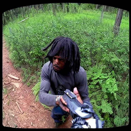 Image similar to trailcam footage of chief keef