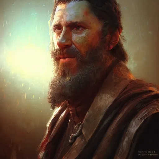 Image similar to ultra realistic portrait painting of victor saltzpyre, art by marc simonetti, 4 k, ultra realistic, highly detailed, epic lighting