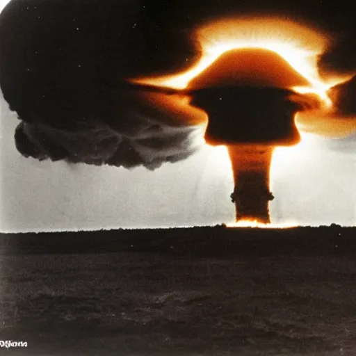 Image similar to first nanosecond of a nuclear explosion