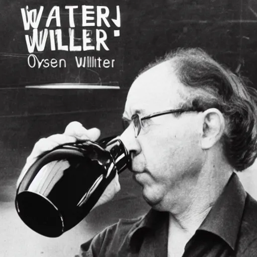 Image similar to walter willemstein drinking all day long