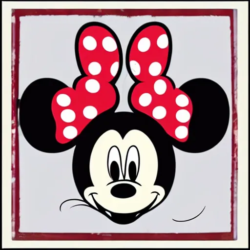 Image similar to mickey mouse with one eye