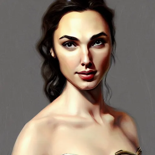 Image similar to Gal Gadot, victorian era, by Wangjie Li, artstation, trending on artstation, detailed, 4k