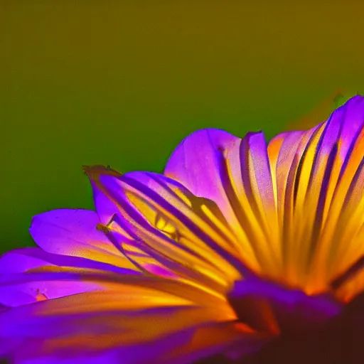 Image similar to Glowing flower blooming at twilight