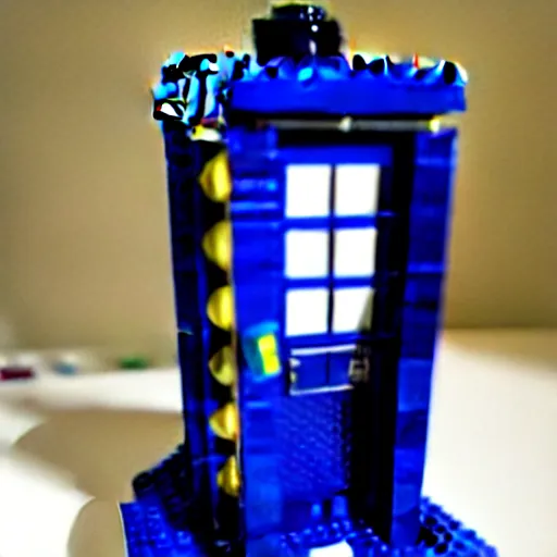 Prompt: lego tardis