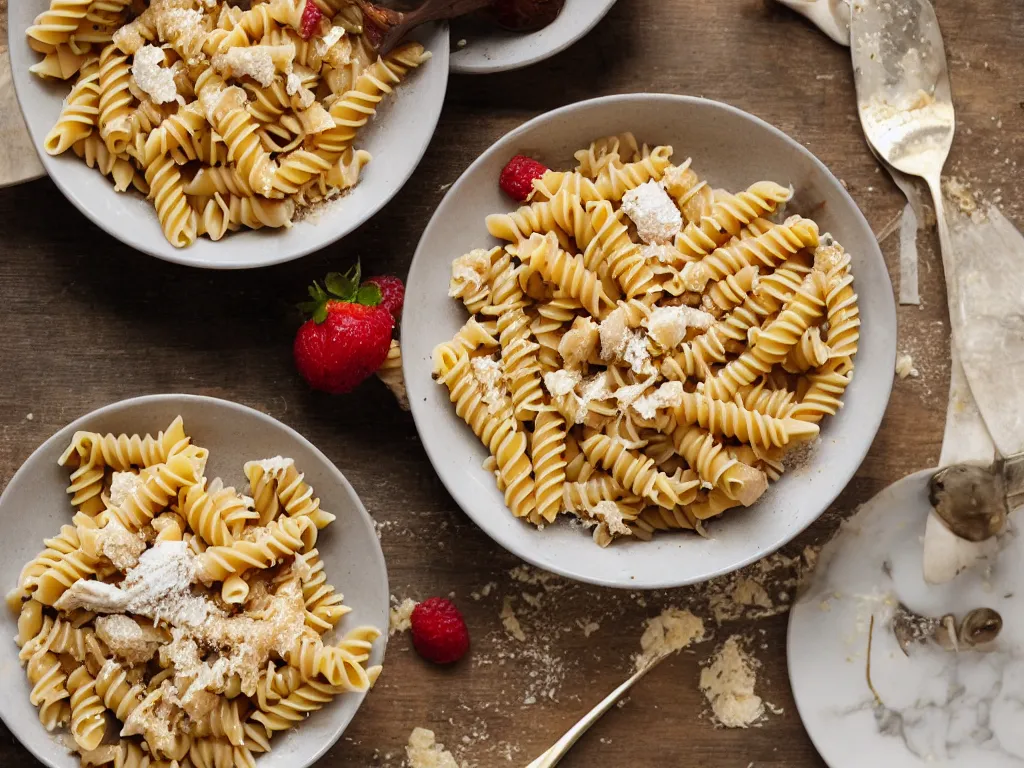 Image similar to dessert pasta