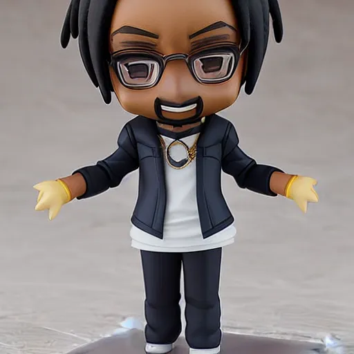 Prompt: An anime Nendoroid of Snoop Dogg, figurine, detailed product photo