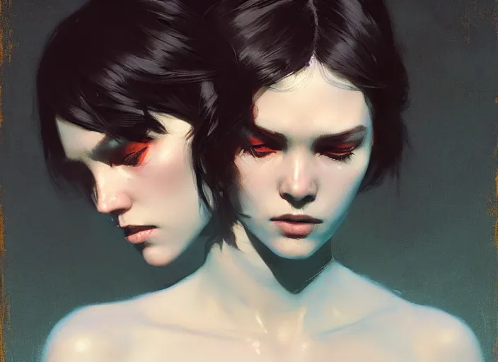 Image similar to dramatic situation, by ilya kuvshinov and jeremy lipking and quentin mabille