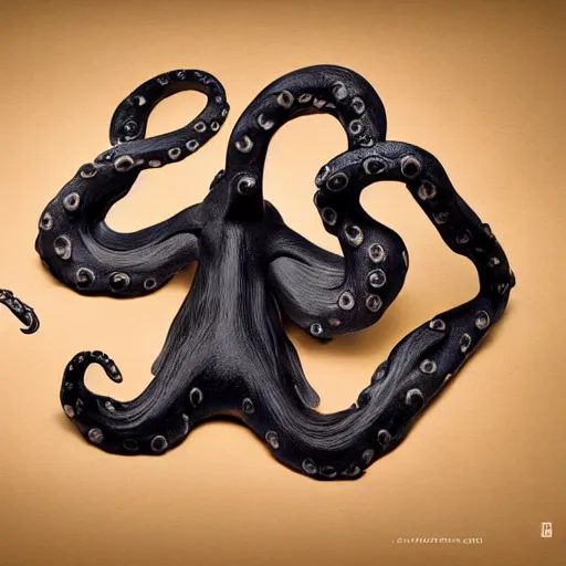 Image similar to dog in the shape of an octopus, hyper real, food photography