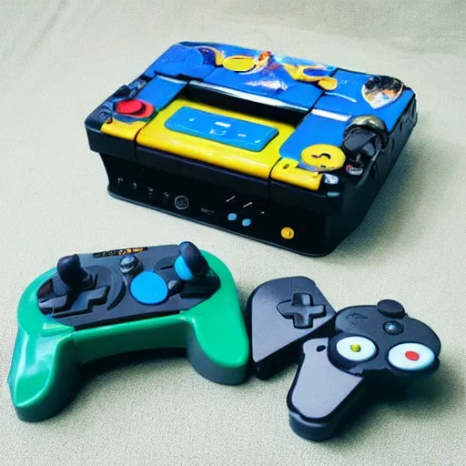 Image similar to “ a special edition final fantasy vii themed nintendo 6 4 ”