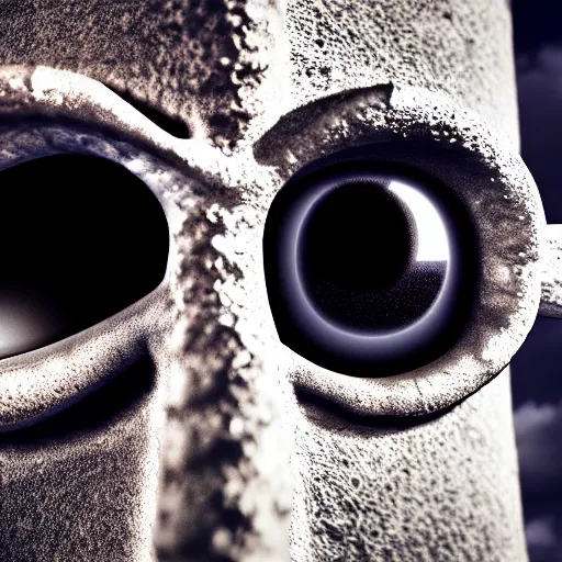 Image similar to a cyclops, giant with 1 eye, high resolution film still, HDR color, 4k