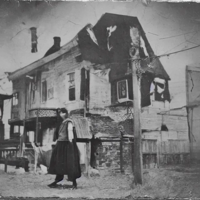 Prompt: bad omen, vintage photograph