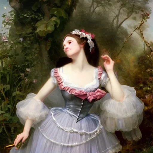 Prompt: Alice in Wonderland,a portrait of a beautiful Silver hair girl,Diamonds Blaze,Rose twining,luxuriant,dreamy, eternity, romantic,highly detailed,in the style of Franz Xaver Winterhalter, highly detailed,in the style of Aetherpunk