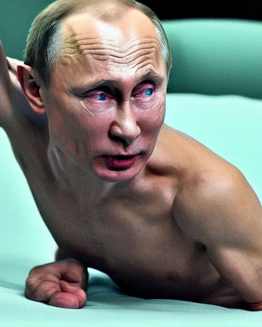 Image similar to Vladimir Putin in a role of Gollum