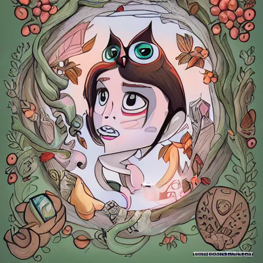 Digital art of the owl house protagonist, luz noceda
