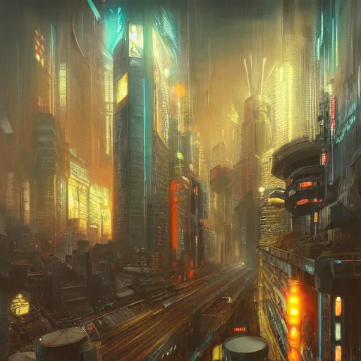 Image similar to cyberpunk city in a storm, intricate, highly detailed, digital painting, artstation, concept art, matte, sharp focus, illustration, art by artgerm and greg rutkowski and alphonse mucha
