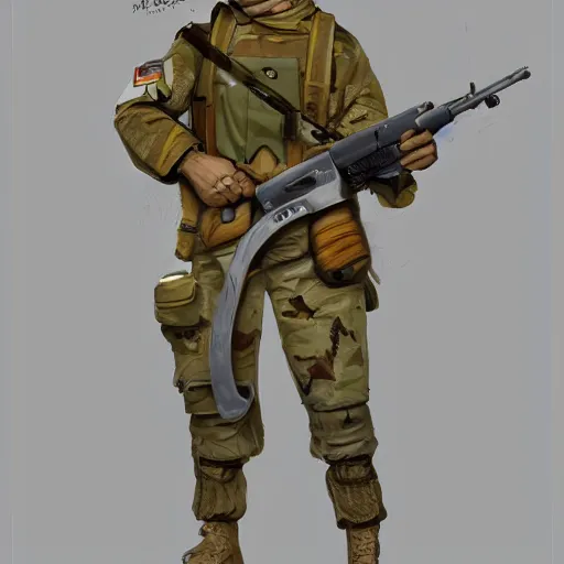 Prompt: Fennec Fox as a Soldier, Artstation, Digital Art, Award Winning Masterpiece,