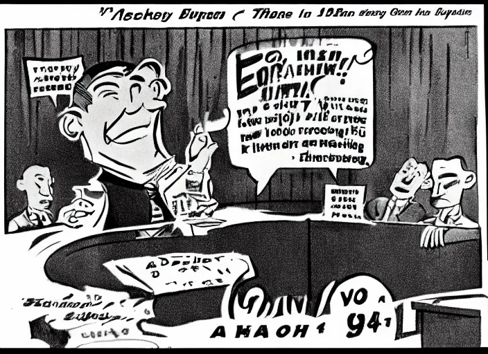 Prompt: An old 1930s cartoon featuring Obama