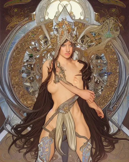 Prompt: pretty elven man, long hair, tan skin, fantasy, light silver armor, super detailed, very ornate, by alphonse mucha, artgerm, magali villeneuve, symmetrical face, 8 k, sharp focus, illustration