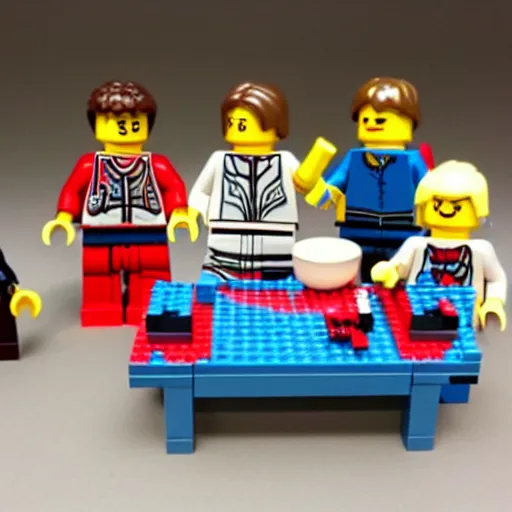 Prompt: last supper lego set