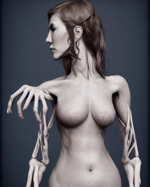 Image similar to woman with many arms, trending on artstation