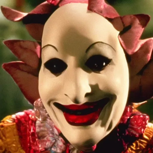 Image similar to kobold female jester, movie still by wes craven