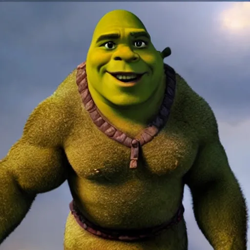 Shrek-Dwayne The Rock Johnson Hybrid, Stable Diffusion