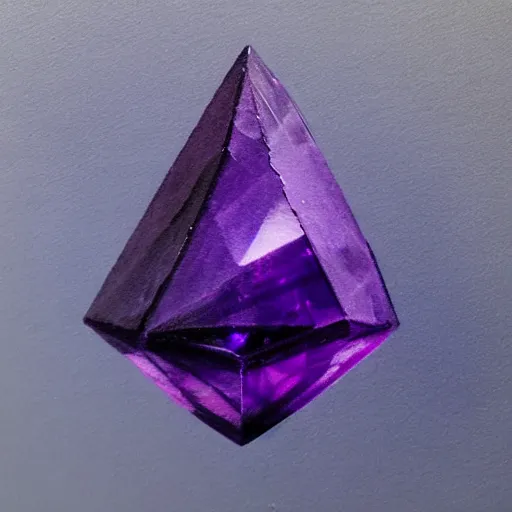 Image similar to Floating dark-purple crystal shard 🎨🖌️