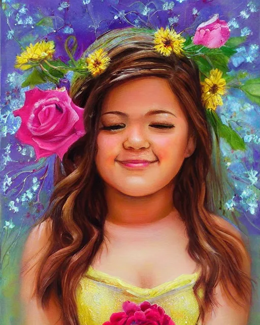 Image similar to beautiful plus size girl painting by lilia alvarado