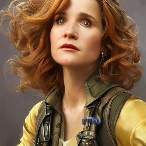 Prompt: Lea Thompson, artstation, concept art, donato giancola, Joseph Christian Leyendecker, WLOP, Boris Vallejo, Breathtaking, 8k resolution, extremely detailed, beautiful, establishing shot, artistic, hyperrealistic, octane render, cinematic lighting, dramatic lighting, masterpiece, light brazen, extremely detailed and beautiful face