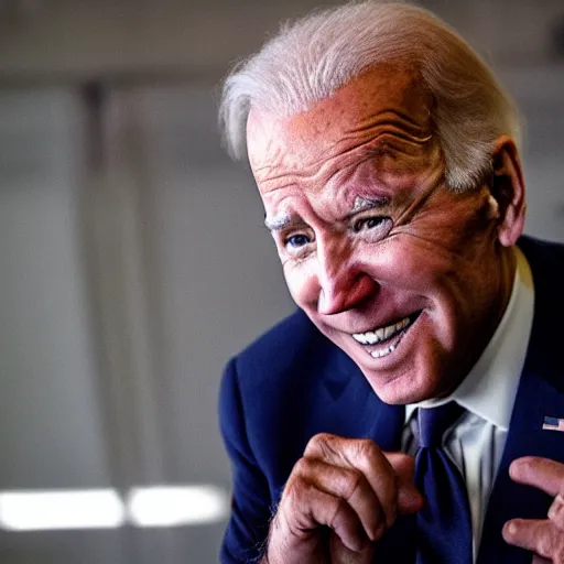 Prompt: president joe biden as the joker