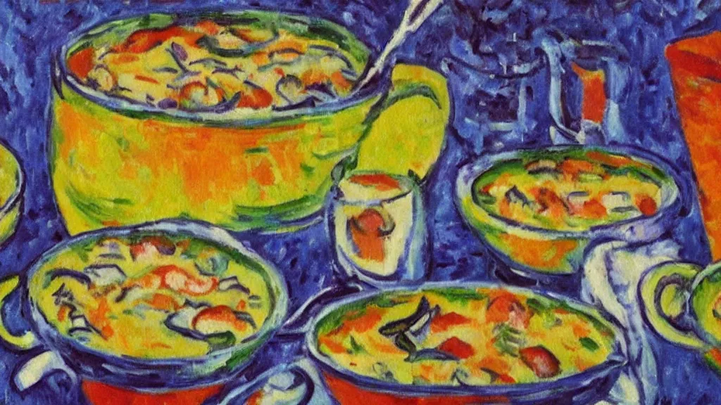 Prompt: fauvism smartest chowder nightmare