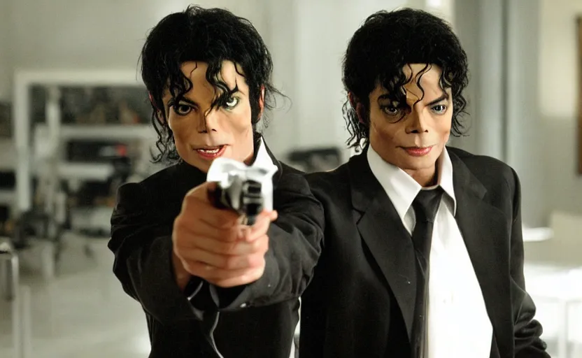 Image similar to michael jackson with short fringe hair in men in black 3