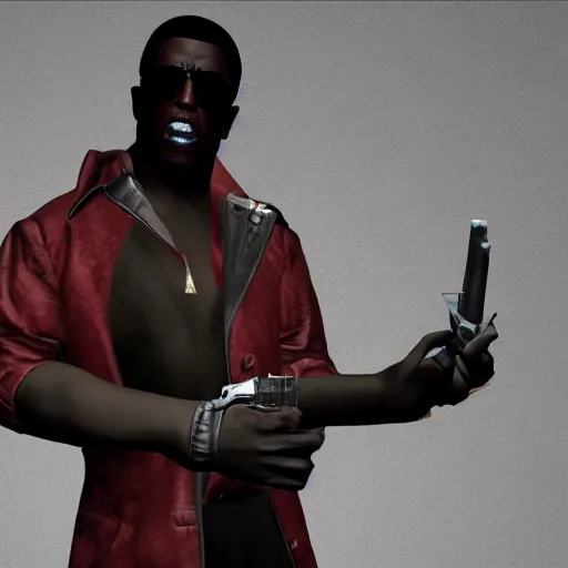 Prompt: wesley snipes blade vampire the masquerade bloodlines, troika games, vtmb, vtm