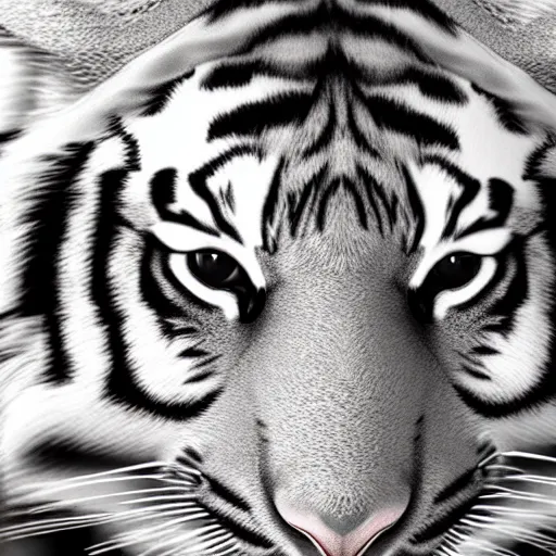 Image similar to tiger pattern : : fur : : octane render, 3 d render, texture map, hair map, fur map, unreal engine 5 : : 8 k