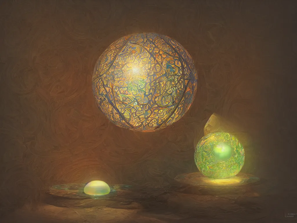 Image similar to 3 d render, sunlight study, kauai, the orb of truth, art nouveau, by jan davidz de heem and ( ( ( ( ( lisa frank ) ) ) ) ), 8 k, sharp focus, octane render