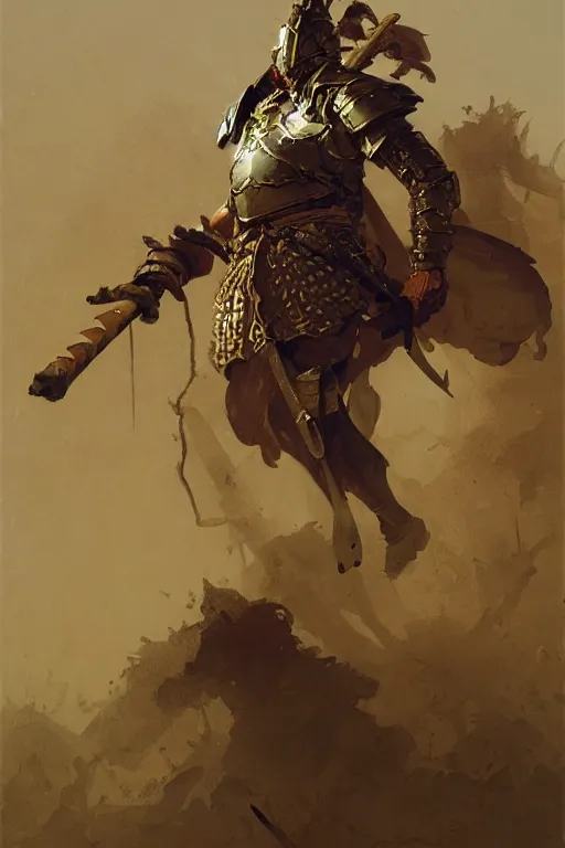 Image similar to , legendary warrior, heroic fighter, decorative ornaments, battle armor, by carl spitzweg, ismail inceoglu, vdragan bibin, hans thoma, greg rutkowski, alexandros pyromallis, perfect face, sharply focused, sharply detailed, center, realistic shading