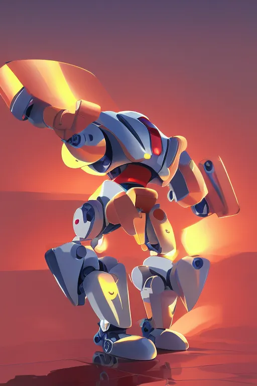 Image similar to metabots medabots medarotto medarot robot minimalist comics, behance hd by jesper ejsing, by rhads, makoto shinkai and lois van baarle, ilya kuvshinov, rossdraws global illumination ray tracing hdr radiating a glowing aura