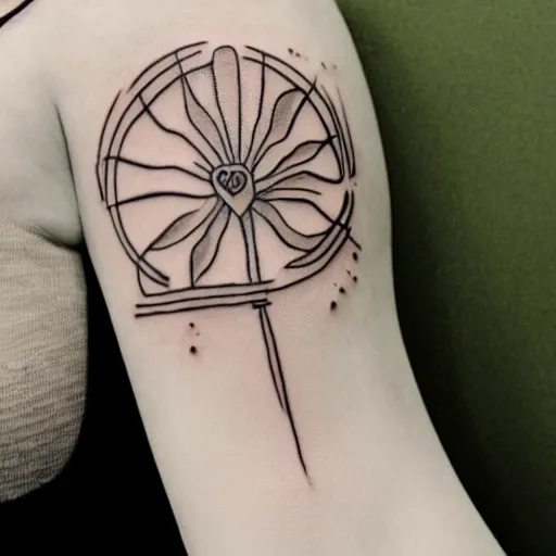 Image similar to Voynich manuscript tattoo drawing