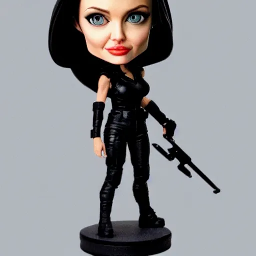 Image similar to angelina jolie from hackers bobble head toy