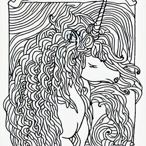 Unicorn - coloring kit - large – Underscore Art