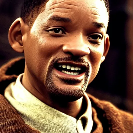 Image similar to will smith playing bilbo baggins in lord of the rings