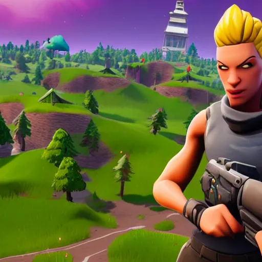 Image similar to fortnite jonesy destroying the twin towers